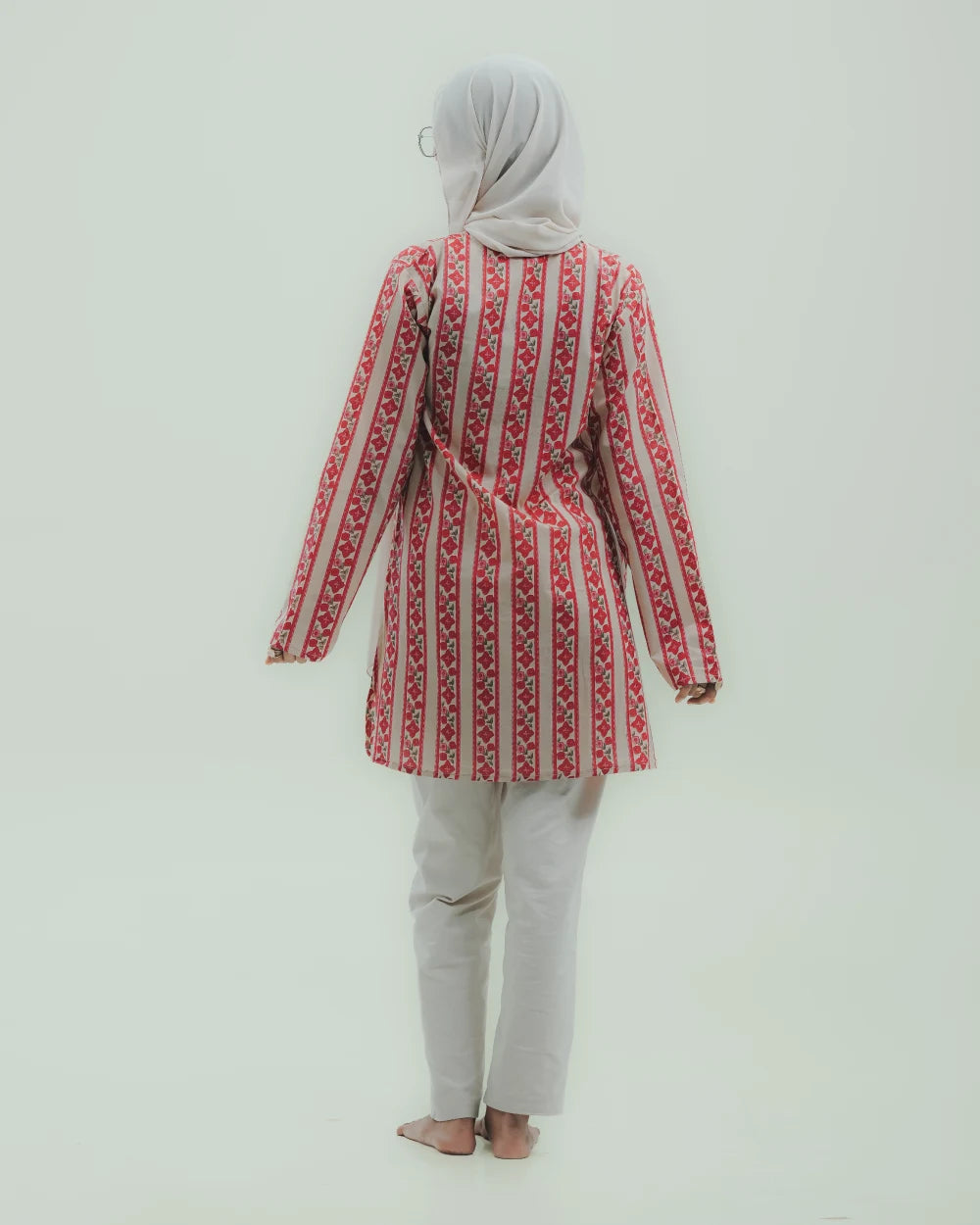 Stripe and Bloom Short Kurti
