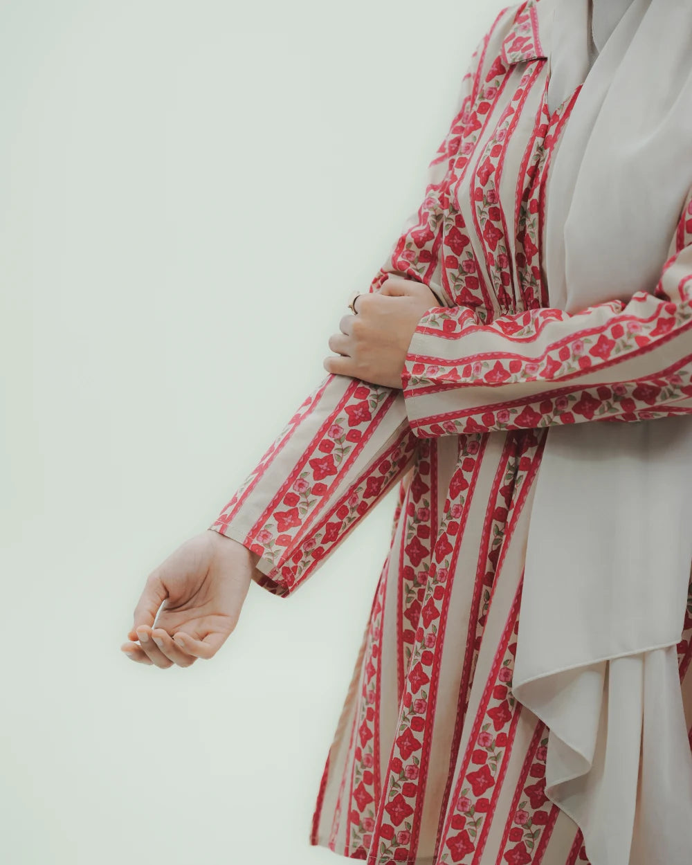 Stripe and Bloom Short Kurti