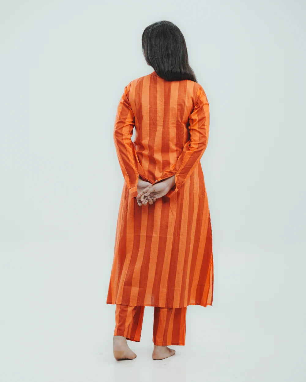 Terracotta Stripe Cord Set