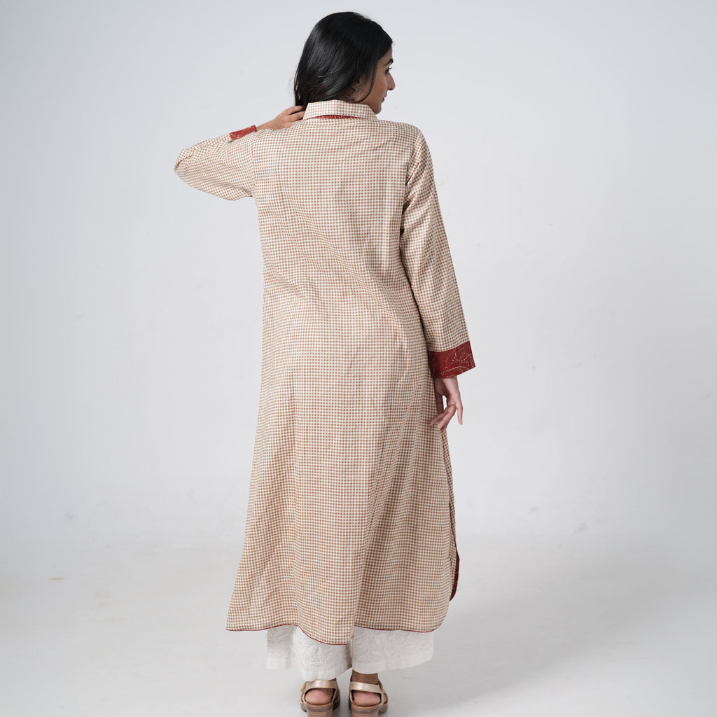 Kashish Check Long Shirt