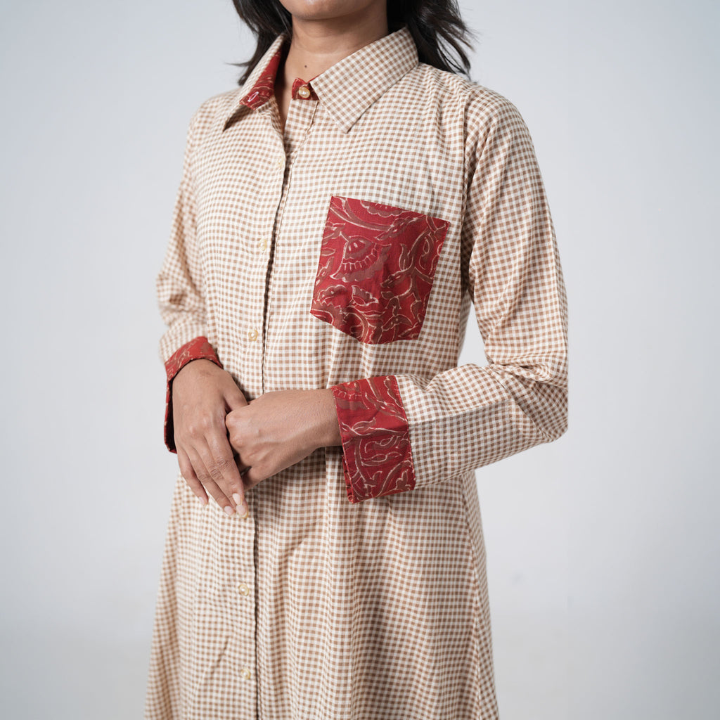 Kashish Check Long Shirt