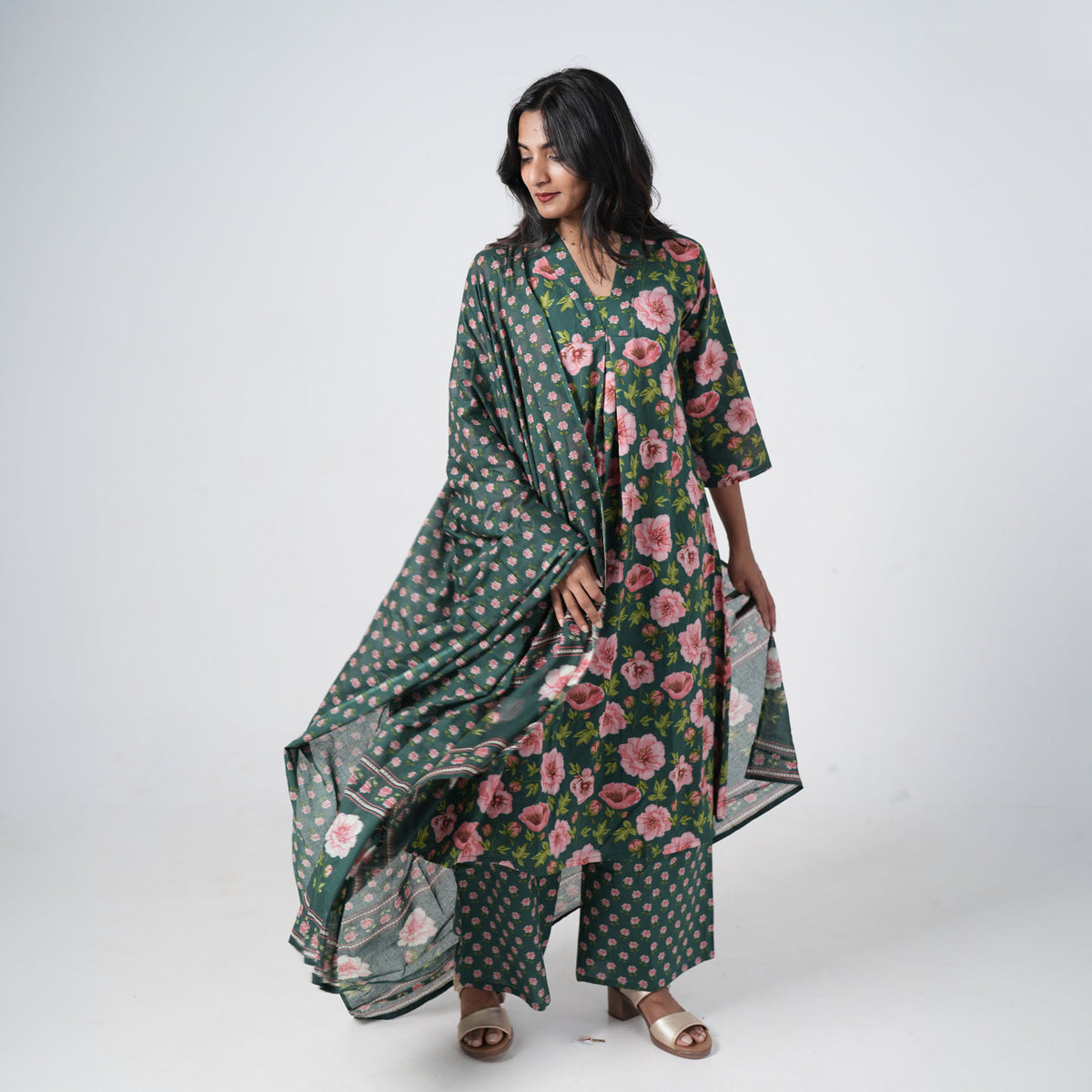 Emerald Blossom 3 piece Set
