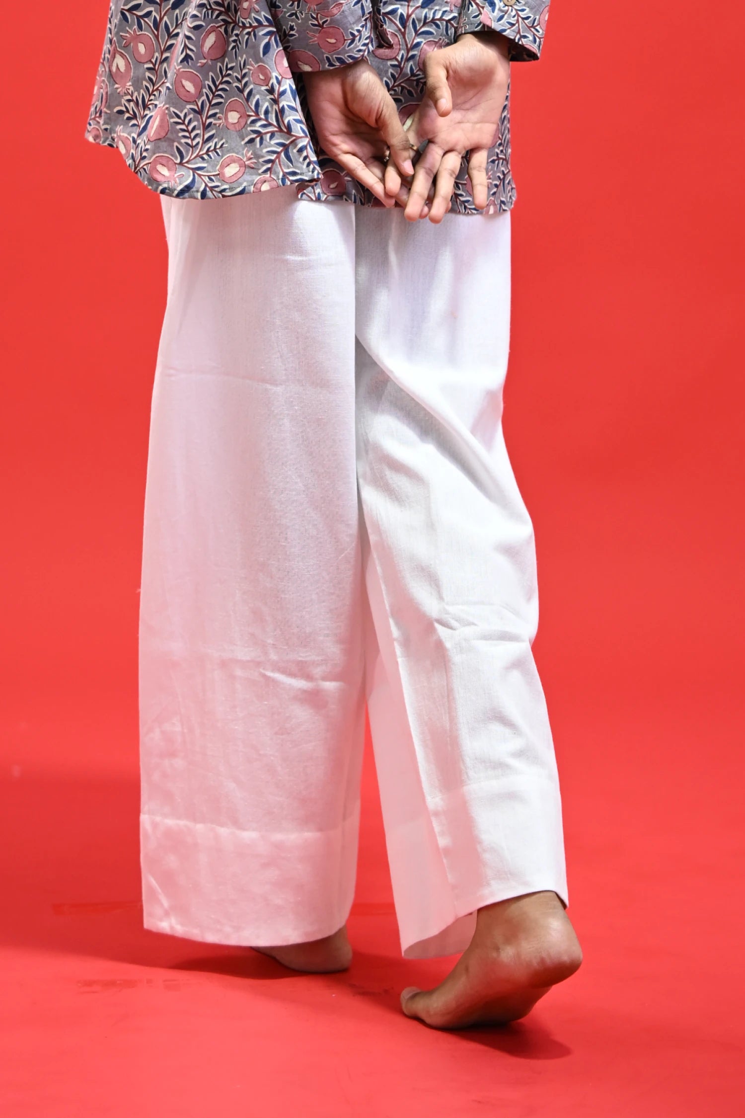 Pure White Straight Pants