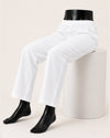 Pure White Straight Pants