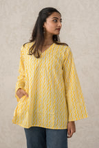 Yellow Short Kurti