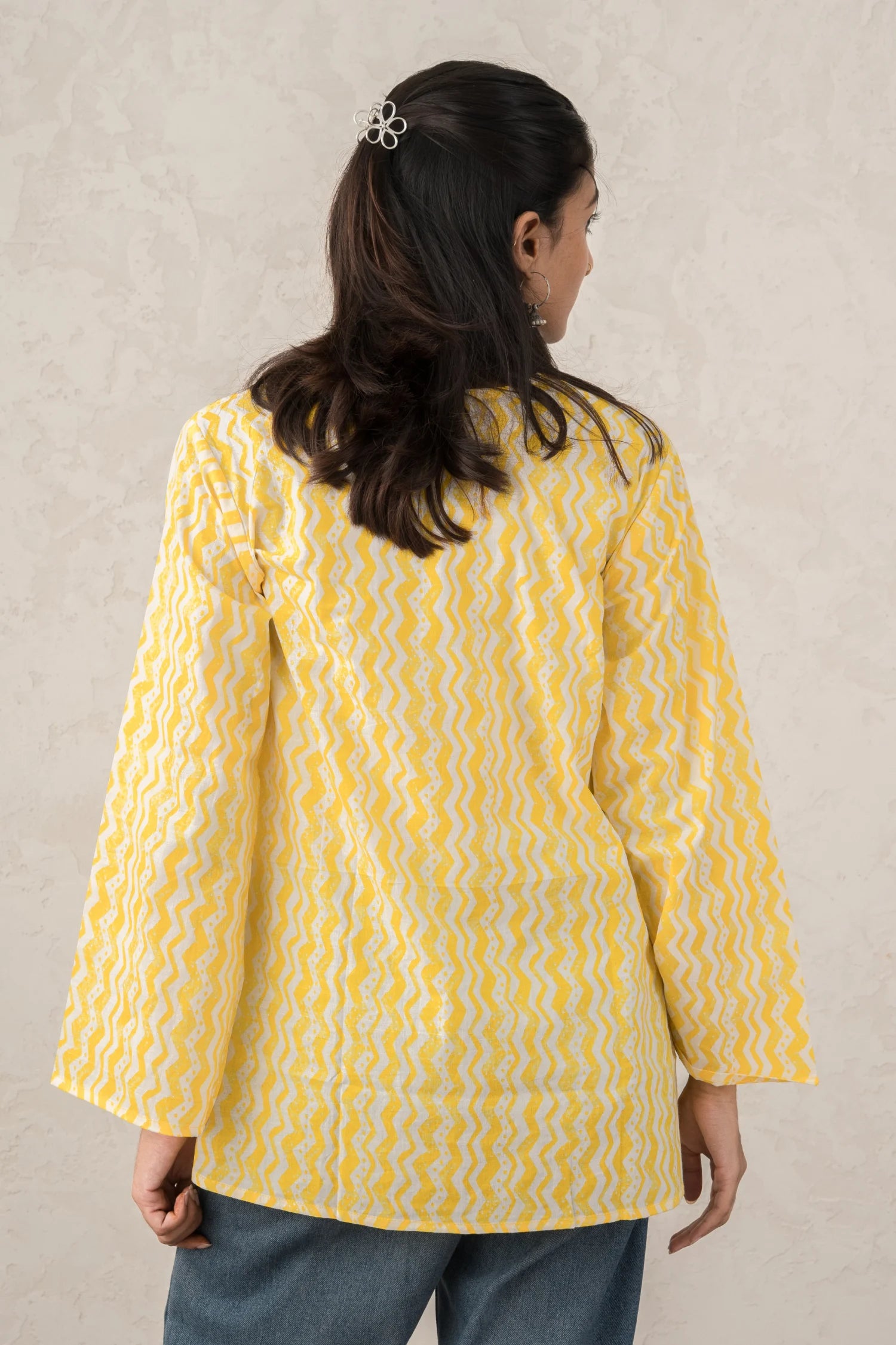 Yellow Short Kurti