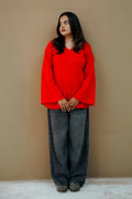Zaara Red Corset Kurti