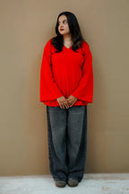 Zaara Red Corset Kurti
