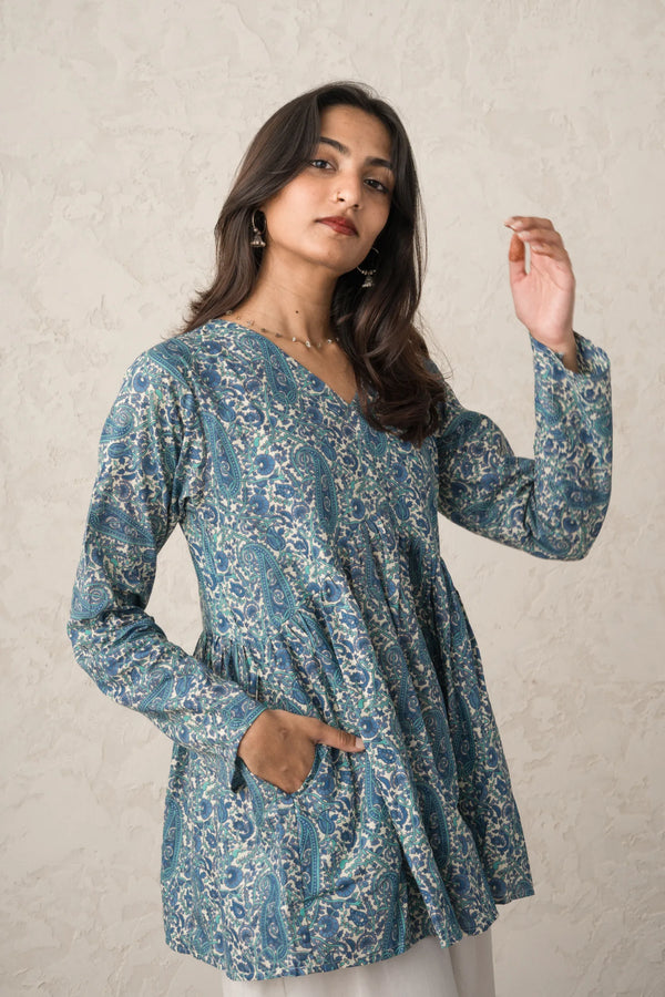 Zareen Flared Short Kurti