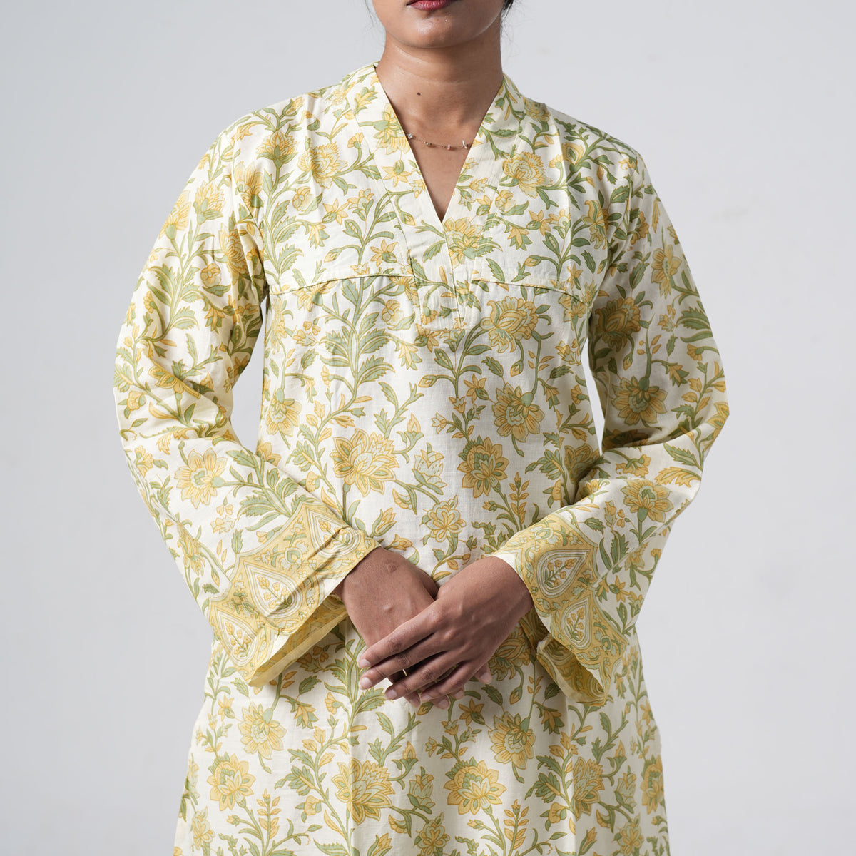 Haldi Baagh Long Kurti