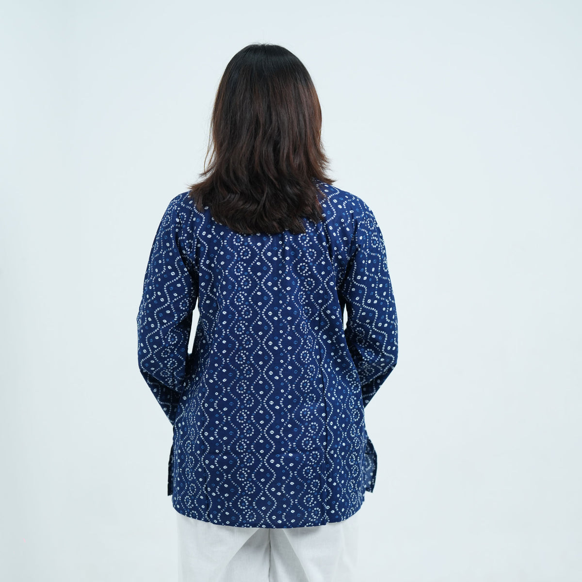 Indigo Wave Short Kurti